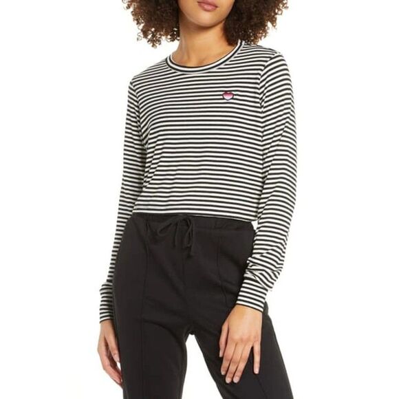 SPIRITUAL GANGSTER Heart Fiona Crop Tee NWOT - Picture 2 of 7